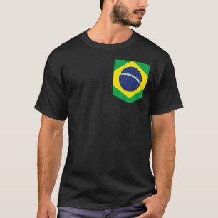 Camiseta Bandera de Brasil Hombres Brasileños Niños Niños N