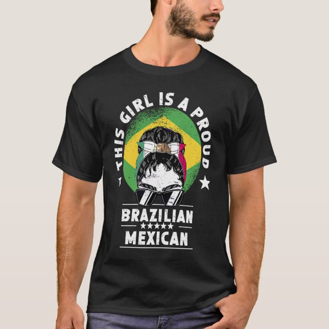 Camiseta Bandera de Brasil México Grove el orgullo ciudadan (Anverso)