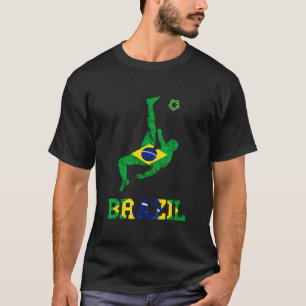 Camiseta Bandera de Brasil Orgullo Brasileño Fútbol Brasile