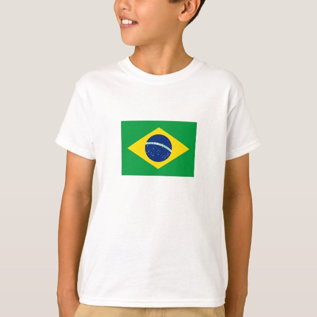 Camiseta Bandera de Brasil Patriótica (Anverso)