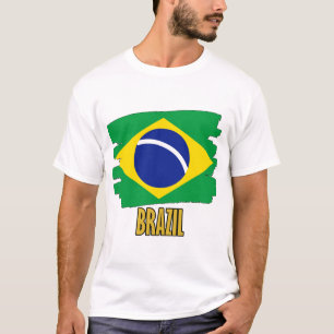 Camiseta Bandera de Brasil - Vibrante Diseño del Orgullo Na