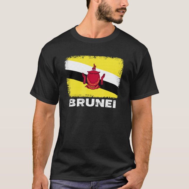 Camiseta Bandera de Brunéi apoya a las mujeres bruneanas (Anverso)