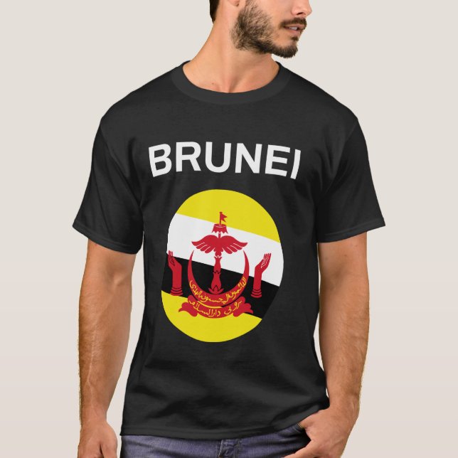 Camiseta Bandera de Brunéi Moderna (Anverso)