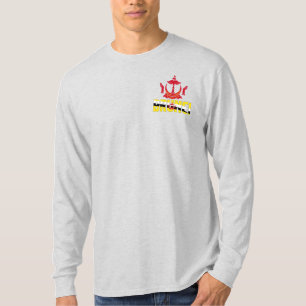 Camiseta Bandera de Brunei y Patriótico del Escudo de Armas