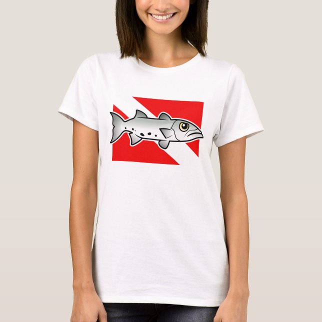 Camiseta Bandera de buceo Barracuda (Anverso)