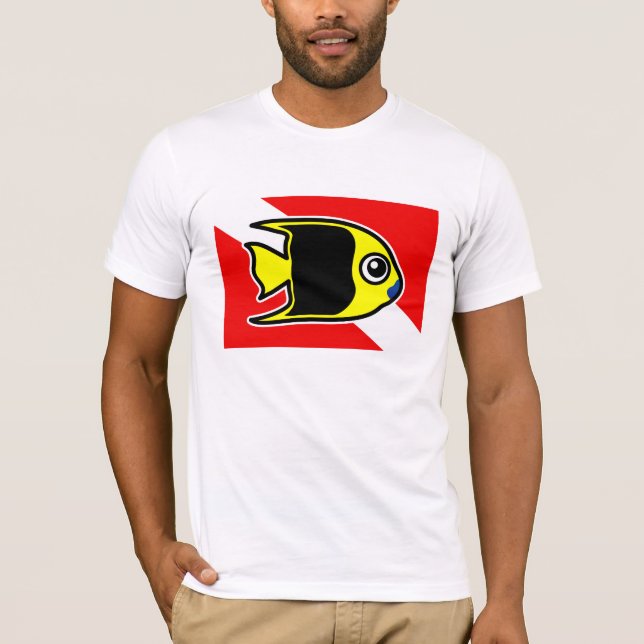 Camiseta Bandera de buceo de belleza rock Personalizado (Anverso)