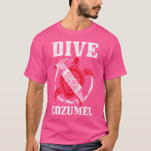 Camiseta Bandera de buceo de la tortuga marina de Cozumel M