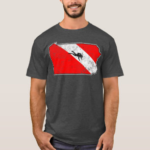Camiseta Bandera de buceo de Pensilvania Scuba Diving State