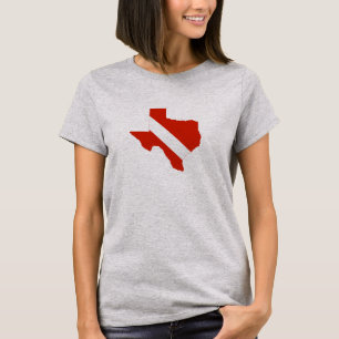 Camiseta Bandera de buceo del estado de Texas