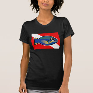 Camiseta Bandera de buceo del pez parroquial de la princesa