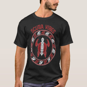 Camiseta Bandera de buceo en apnea Vibraciones de buceo Amo