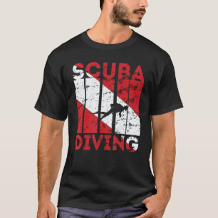 Camiseta Bandera de buceo en inmersión Buceo en apnea Buzo 