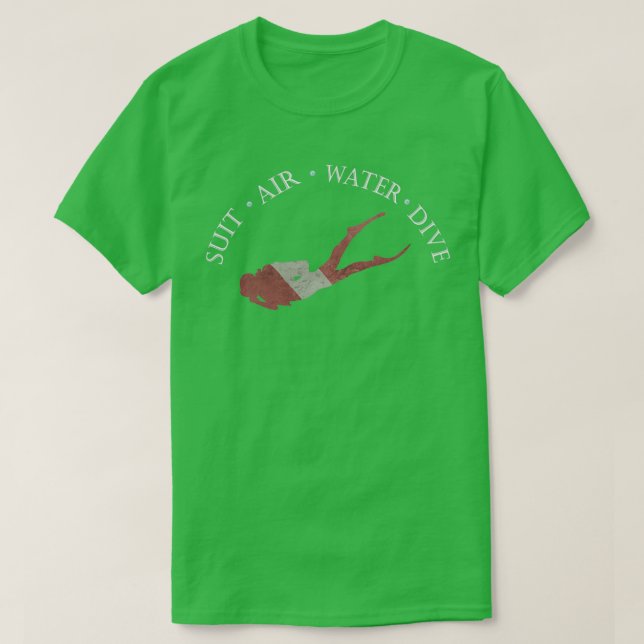 Camiseta Bandera de buceo Scuba (Diseño del anverso)