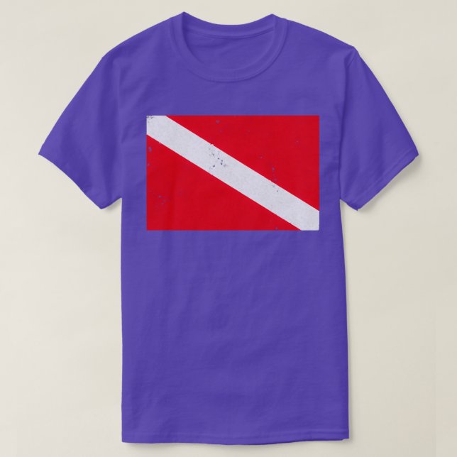 Camiseta Bandera de buceo Scuba Diver Amor Scuba Buceo (Diseño del anverso)