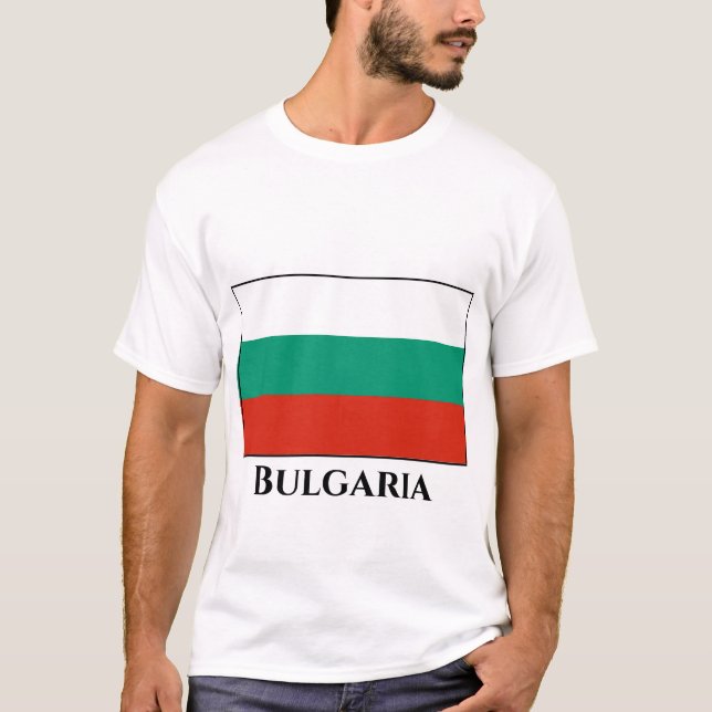 Camiseta Bandera de Bulgaria (Anverso)