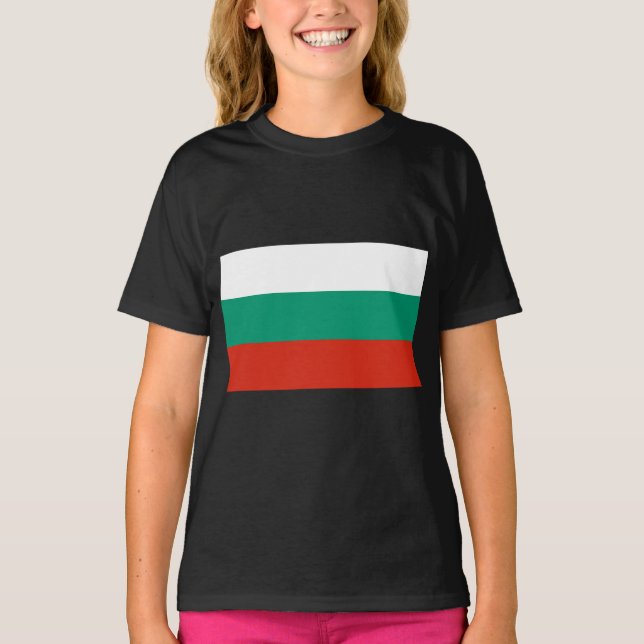 Camiseta Bandera de Bulgaria (Anverso)