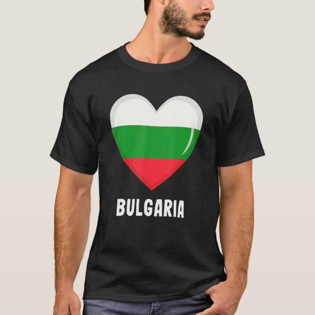 Camiseta Bandera de Bulgaria (Anverso)