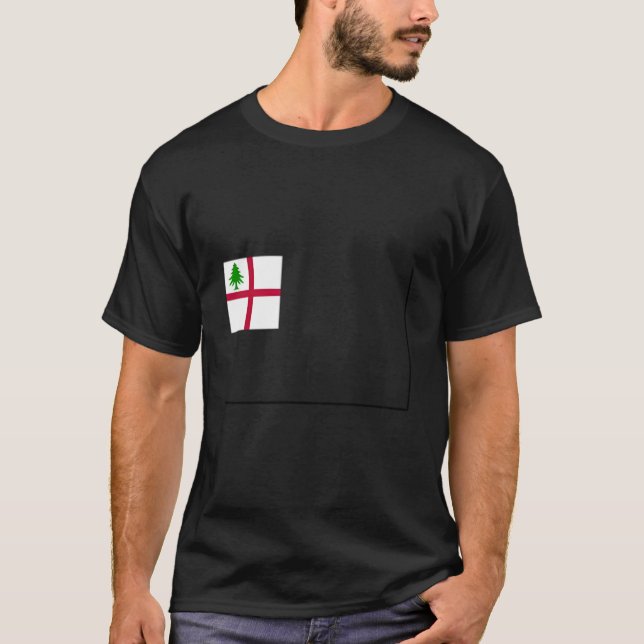Camiseta Bandera de Bunker Hill Charleston Massachusetts (Anverso)