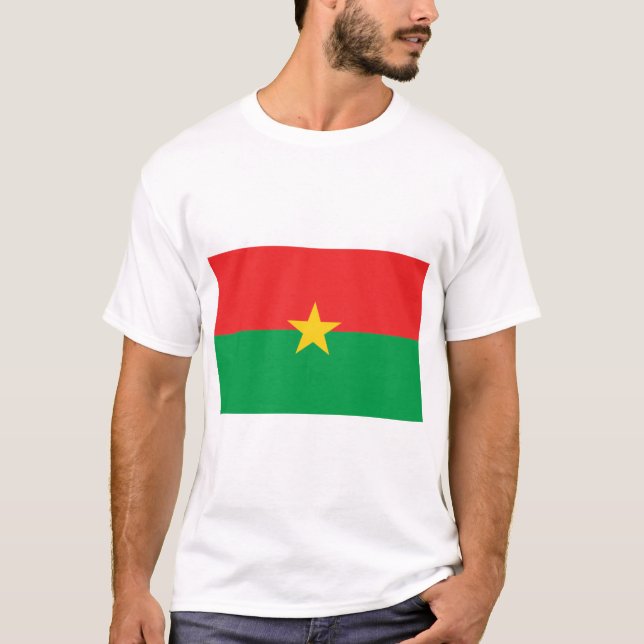 Camiseta Bandera de Burkina Faso (Anverso)