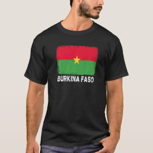 Camiseta Bandera de Burkina Faso apoya a las mujeres de Bur