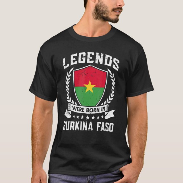 Camiseta Bandera de Burkina Faso de época (Anverso)