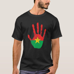 Camiseta Bandera de Burkina Faso entrega orgullosamente bur