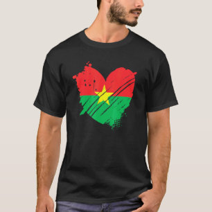 Camiseta Bandera de Burkina Faso Me encanta Está en mi ADN 