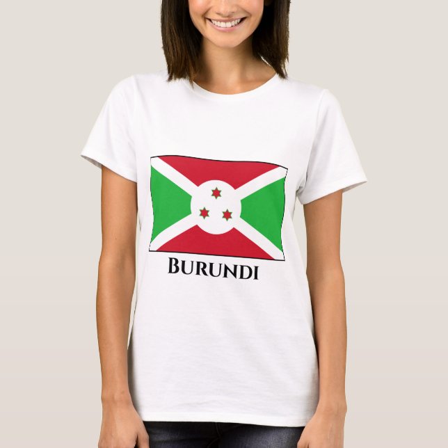 Camiseta Bandera de Burundi (Anverso)