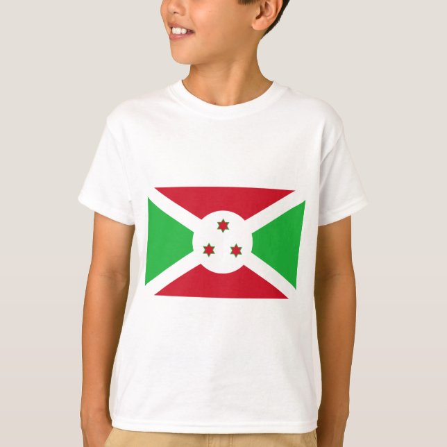 Camiseta Bandera de Burundi (Anverso)