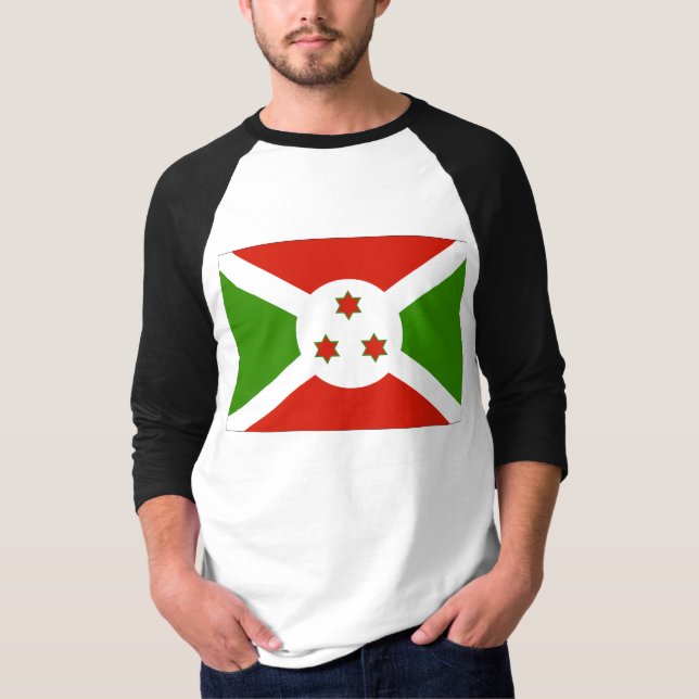 Camiseta Bandera de Burundi (Anverso)