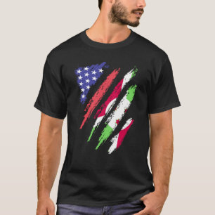 Camiseta Bandera de Burundi Americano Patriota Crece Corazó