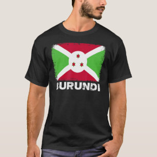 Camiseta Bandera de Burundi apoya a hombres burundeses