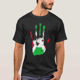 Camiseta Bandera de Burundi Hombres Mujeres Niños