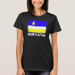 Camiseta Bandera de Buryatia apoya a las mujeres de Buryati