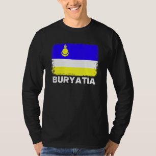 Camiseta Bandera de Buryatia apoya a las mujeres de Buryati