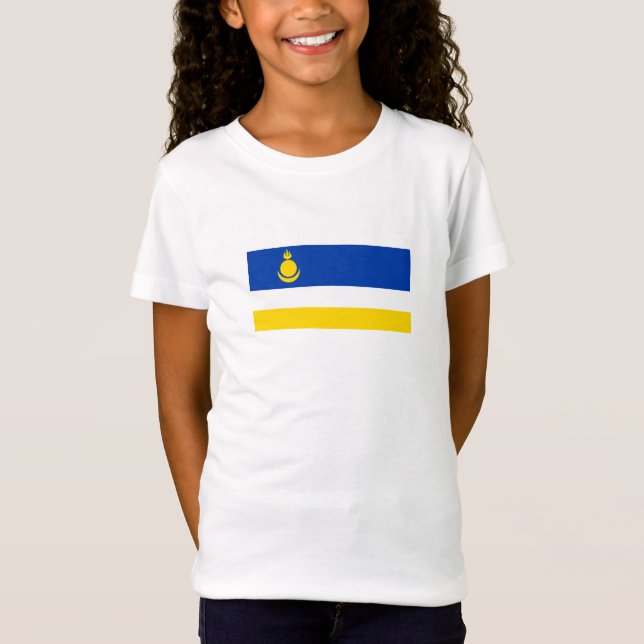 Camiseta Bandera de Buryatia Patriótica (Anverso)