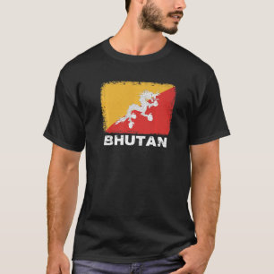 Camiseta Bandera de Bután apoya a hombres bhutaneses