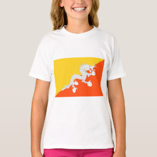 Camiseta Bandera de Bután (Bután) (Dragón del Trueno)