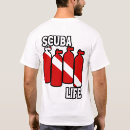 Camiseta Bandera de Buzo Abajo Vida de Buceo