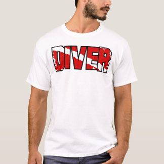 Camiseta Bandera de buzo bajo desgastada por el clima