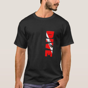 Camiseta Bandera de buzo de buceo de mujer