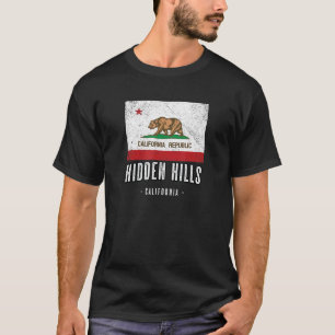 Camiseta Bandera De Ca De Hidden Hills California Cali City