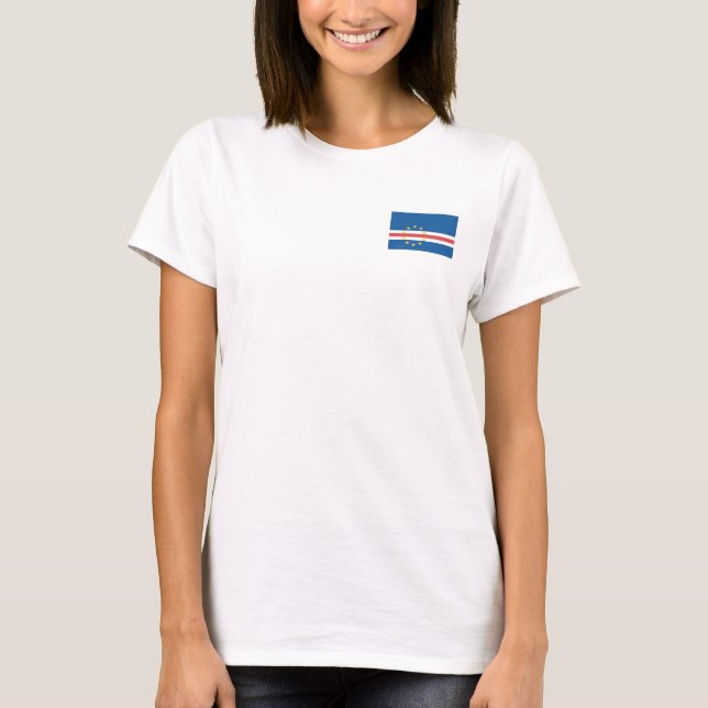 Camiseta Bandera de Cabo Verde (Anverso)