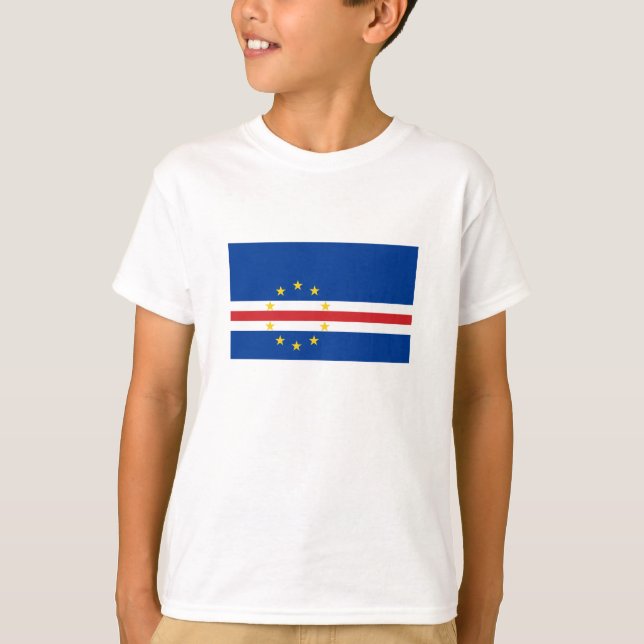 Camiseta Bandera de Cabo Verde (Anverso)