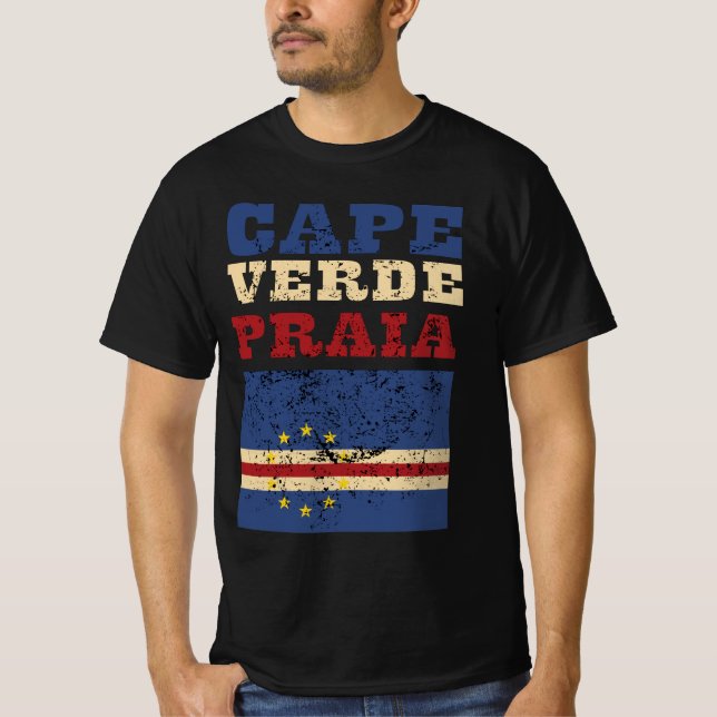 Camiseta Bandera de Cabo Verde (Anverso)