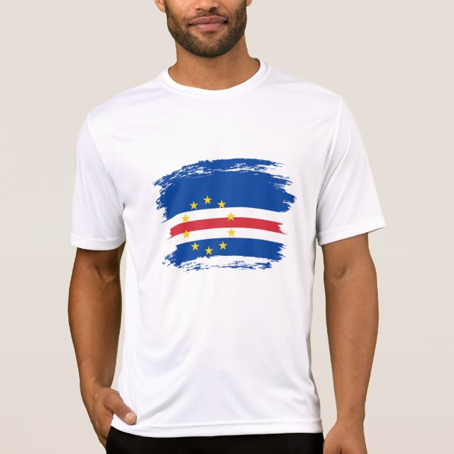 Camiseta Bandera de Cabo Verde (Anverso)