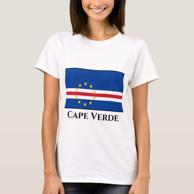 Camiseta Bandera de Cabo Verde (Anverso)