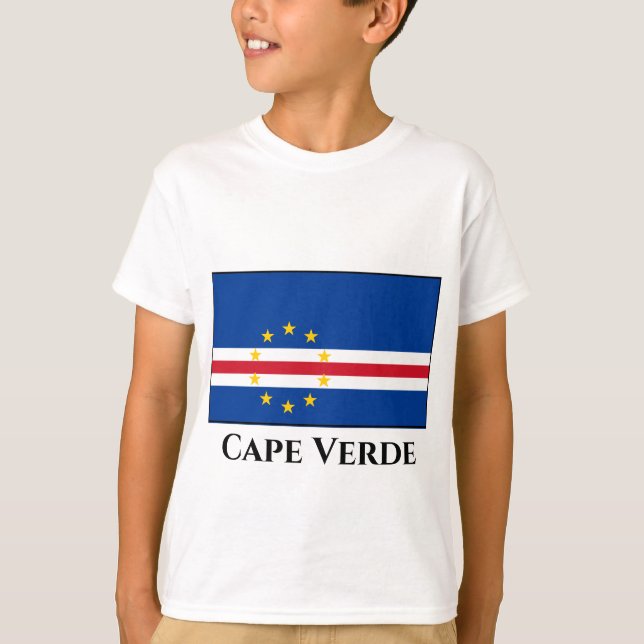 Camiseta Bandera de Cabo Verde (Anverso)