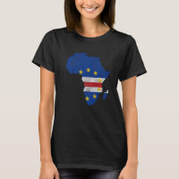 Bandera de Cabo Verde África Continente Silhouette