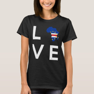 Camiseta Bandera de Cabo Verde ama continente africano por 
